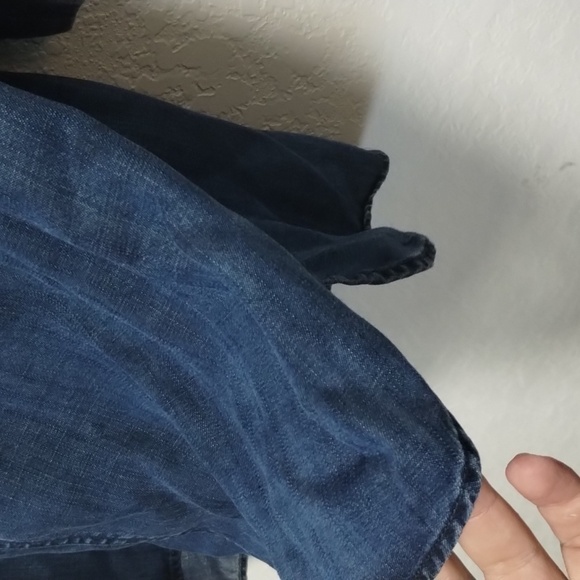 Soft Sorroundings Chambray Georgica Blouse - Picture 8 of 9